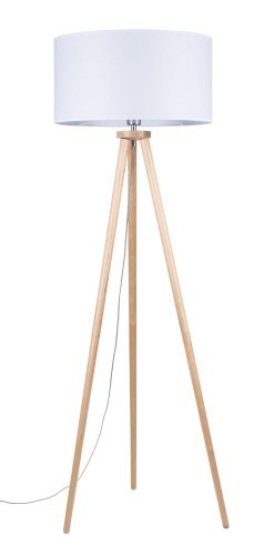 Lampa podłogowa ENNIE sosna klosz szary160cm 7410060A0210  