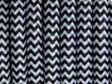 Przewód OMY 2x0,75 mm² w oplocie czarno-biały 