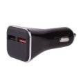 Ładowarka zasilacz samochodowy 2x USB 3.0 V0213 