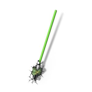 Lampka dekoracyjna ścienna YODA SABER 2xAA   