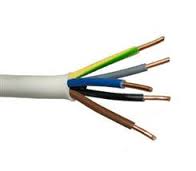 Przewód OWY 5x1,5 mm² biały okrągły 100mb