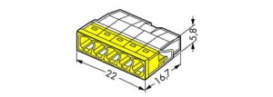 Szybkozłączka 5x 0,5-2,5mm² WAGO