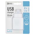 Ładowarka zasilacz 2x USB 2A V014 