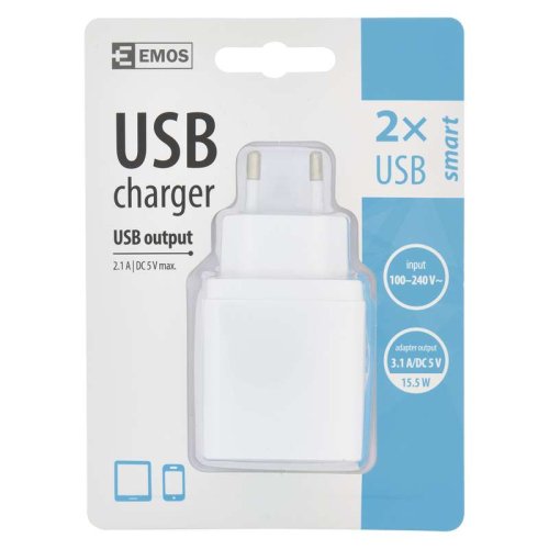 Ładowarka zasilacz 2x USB 2A V014 