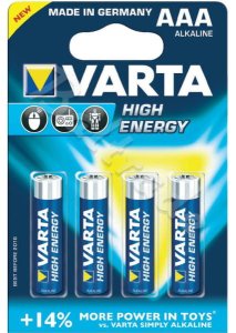 Bateria LR03 AAA High Energy Varta 4szt.