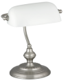 Lampa biurkowa bankierka BANK biało-srebrna 4037 Rabalux banks.png