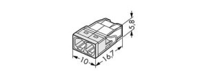 Szybkozłączka 2x 0,5-2,5mm² WAGO