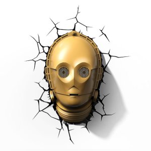 Lampka dekoracyjna ścienna C-3PO 2xAA