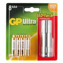 Bateria LR03 AAA GP 8szt. + latarka