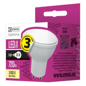 LED GU10 8W MR16 ciepła