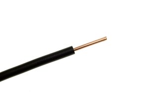 Przewód DY 1,5 mm² czarny drut 100mb.
