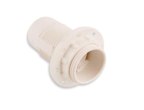 Oprawka E14 plastikowa biała z kołnierzem lo14k.jpg