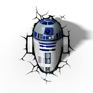 Lampka dekoracyjna ścienna R2-D2 2xAA 