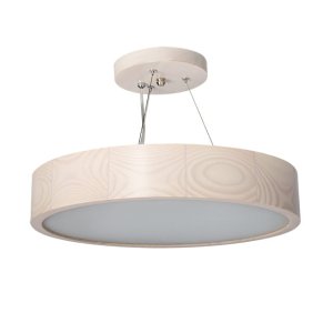 Lampa wisząca drewniana 2x JASMIN biała