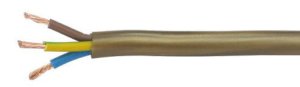 Przewód OMY 3x0,75 mm² złoty okrągły