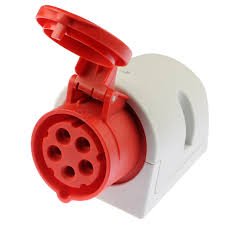 Gniazdo siłowe 5p 16A 400V plastikowe natynkowe IP44 PCE